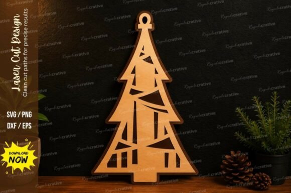 Christmas Tree House Laser Cut SVG Design: A Comprehensive Overview