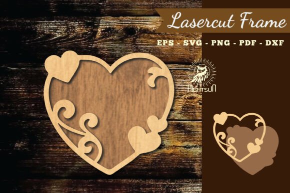 Floral Heart Lasercut Frame SVG 2: Creative Design for All