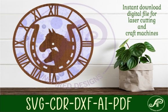 Horse Shoe Wall Clock Laser Cut Files: A Creative Solution for Custom Timepieces