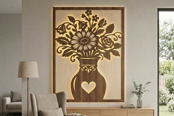 Laser Cut Floral Vase Wall Decor SVG: A Versatile Tool for Creative Projects