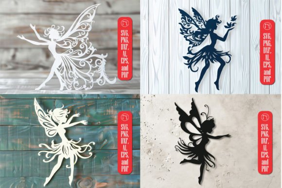 Laser Cut Wood Fairy SVG Cut File Bundle: Bring Magic to Your Creations