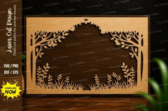 Nature Landscape Frame Laser Cut SVG: A Creative Tool for Precision and Beauty