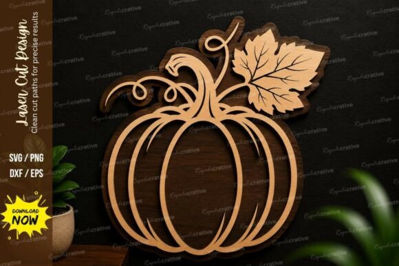 Pumpkin Ornament Laser Cut SVG Design: A Versatile and Precise Cutting Solution