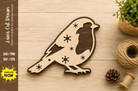 Robin Bird Laser Cut SVG Design: A Versatile Tool for Creative Projects