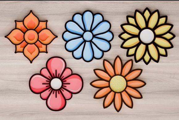 Spring Flower SVG BUNDLE Laser Cut Desig