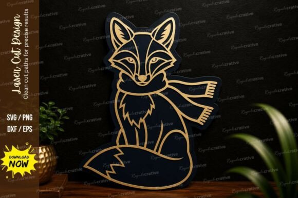 Winter Fox Laser Cut SVG Design: A Versatile Tool for Modern Creators