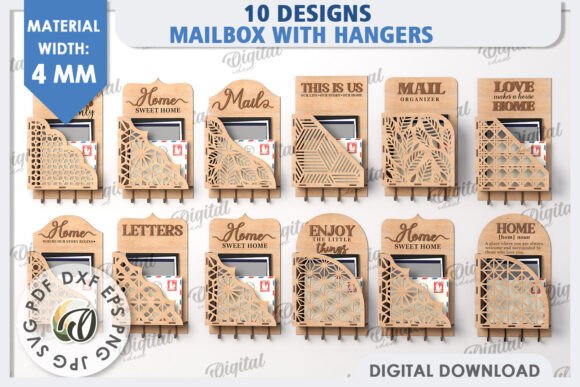 Wooden Key Holders LaserCut Bundle